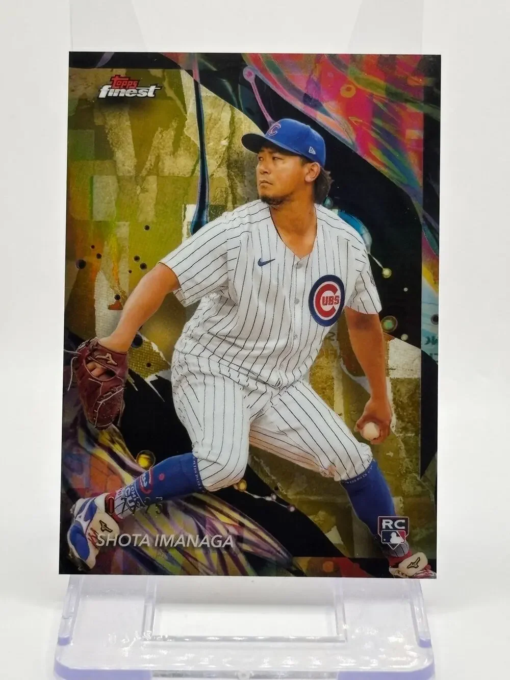 2024 Topps Finest Shota Imanaga Rookie Gold Refractor 7/25 SP Chicago Cubs RC